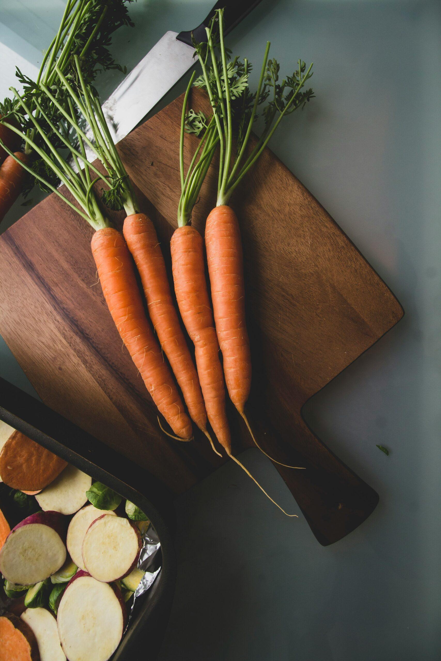 pas de bains de soleil pour les carottes